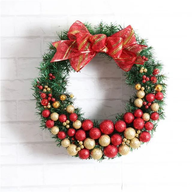 1pc artificial flower xmas wreath door decorative wedding hanging christmas wreaths garland for home decoration supplies - Artificial Christmas Wreaths Decorated 1pc artificial flower xmas wreath door decorative wedding hanging christmas wreaths garland for home decoration supplies - Artificial Christmas Wreaths Decorated