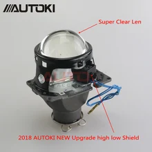 AUTOKI 3,0 дюймов H7 D2S HID Xenon/Галоген/светодиодный биксеноновый проектор Объектив LHD RHD для стайлинга автомобилей налобный фонарь тюнинг модификация