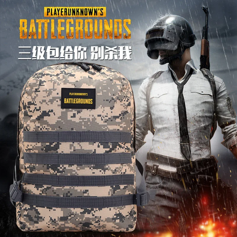 Рюкзак PUBG трехуровневая Холщовая Сумка для отдыха и путешествий камуфляжная