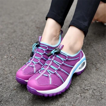 

Women outdoor sports shoes non-slip wearable breathable mesh air cushion max running shoes woman spring 2018 Platform sneakers
