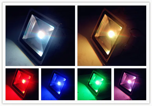 10W-20W-30W-50W-RGB-LED-Outdoor-Flood-Light-Waterproof-1Multicolor-24key-IR-Remote-AC-85