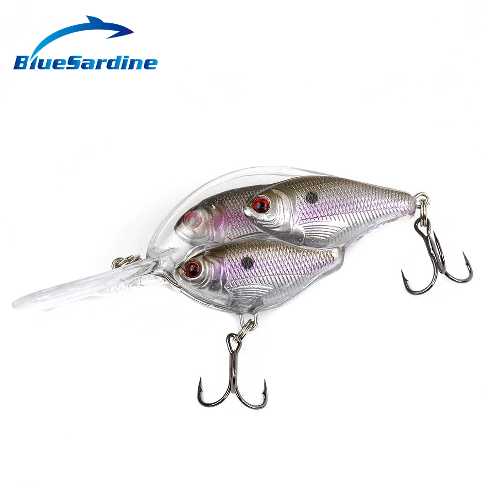 BlueSardine 4PCS 17G 10CM Crankbaits Hard  Fishing Lures Crank Baits Wobbler Carp Fishing Tackle