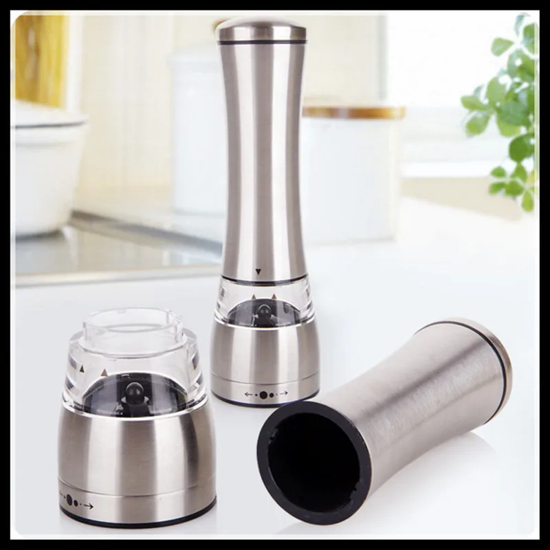 Top Quality Stainless Steel Cruet Mill Condiment Grinding Salt Pepper
