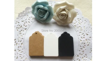 

Wholesale 350GSM Scallop Kraft Blank Hang tag,Retro Gift tag, Table Number cards, 500pcs/lot High Quality Kraft Tag wncyl2
