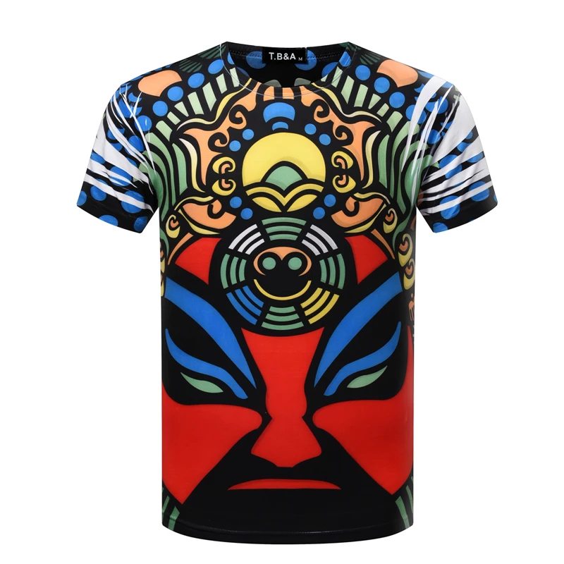 Мужская Повседневная рубашка с коротким рукавом и круглым вырезом|fashion tees|tees