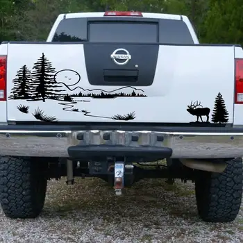 

Hunt Forest Reindeer Decal Hunting Club Buck Sticker Hollow Sticker Hunter Car Window Vinyl Decal Poster Motorcycle