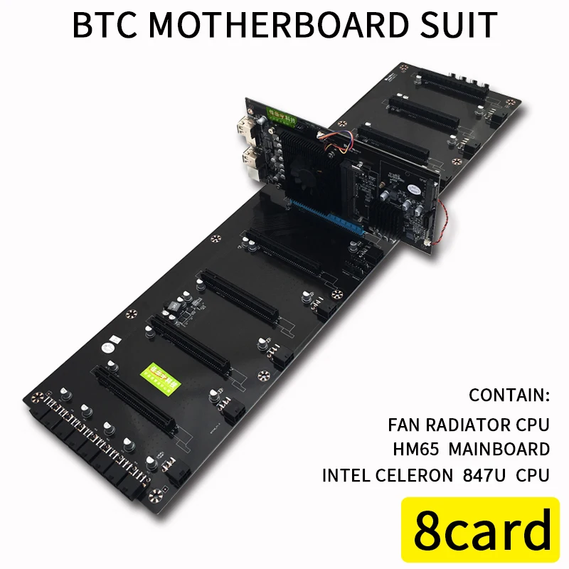 620*170 мм 8 Графика карты компьютера BTC материнская плата для взаимного HM65 ATX DDR3 Профессиональный плата 8 PCI-E добыча материнская плата