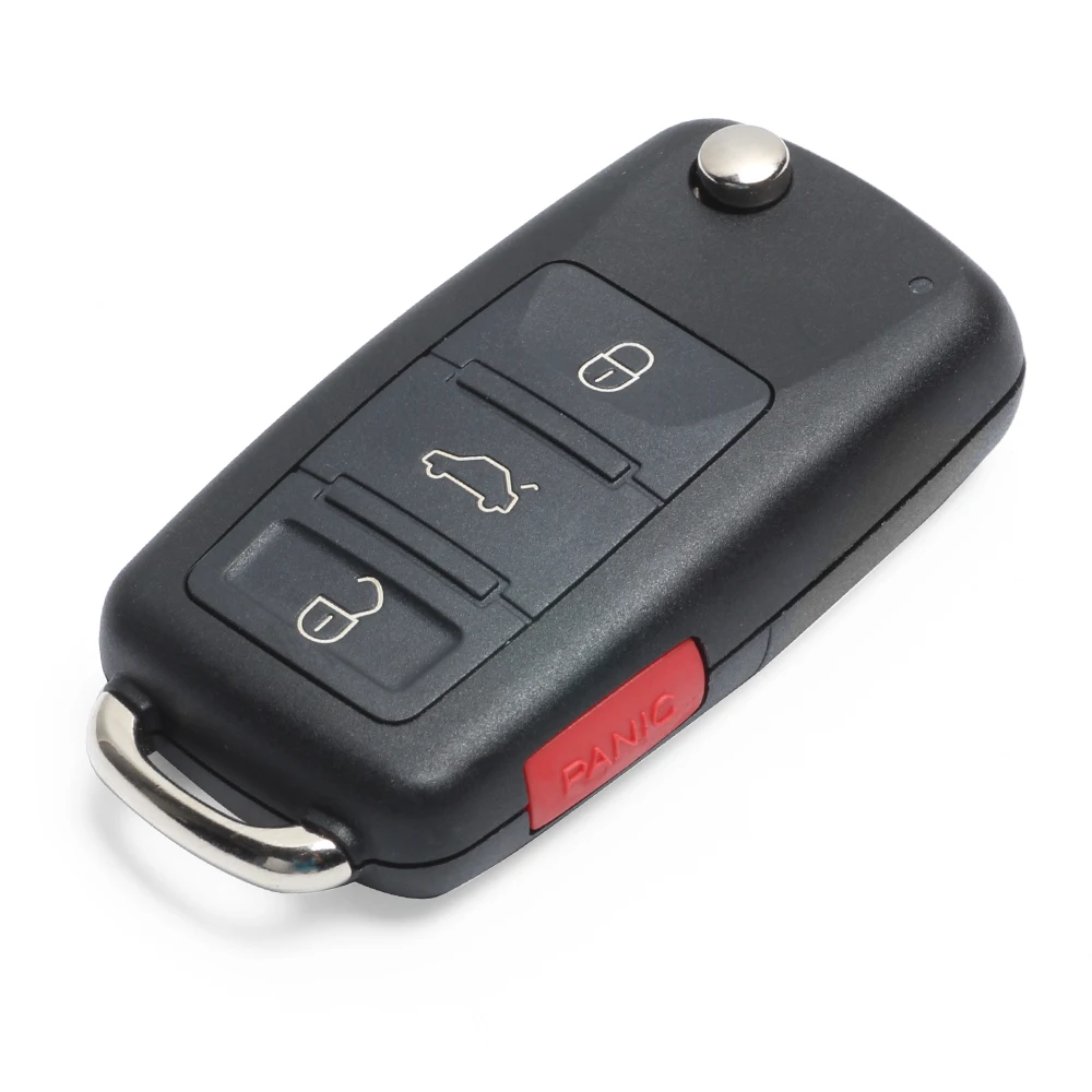 Keyecu Keyless Go функция флип дистанционного автомобиля брелок 3 кнопки 315 МГц/433 МГц ID46 для VW Volkswagen Touareg 2002-2010