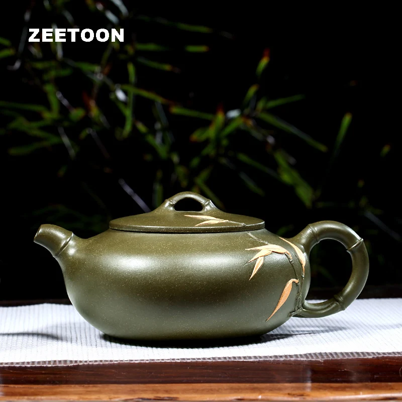 250cc подлинный исинский чайник Китай здоровая фиолетовая глина Xiu Zhu бамбуковый горшок мастер ручной работы креативный Zisha винтажный чайник, чайник
