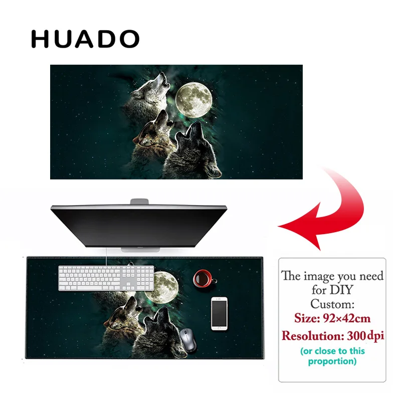  900*400mm DIY Custom Rubber Gaming Mouse Pad Mat Laptop Keyboard Mat XL for overwatch/cs go/world o