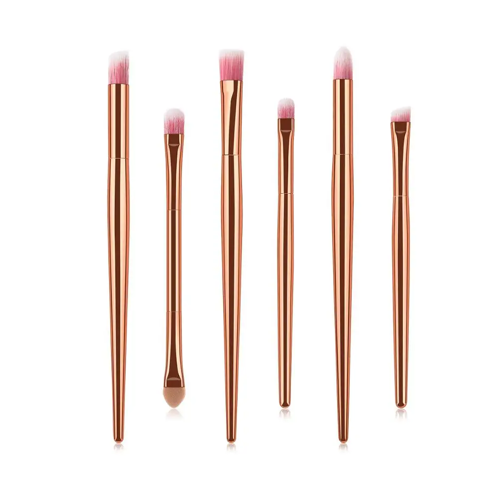 

6 Pcs Eye Makeup Brushes Set Smudge Eyeshadow Eyeliner Eyebrow Brush Lip Make Up Brush Kit Maquillaje Pinceaux Pincel Maquillage