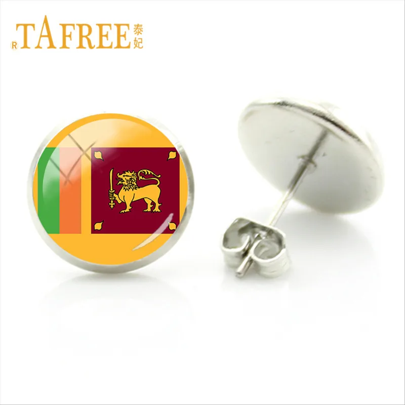 TAFREE флаг Турции Испании Японии Швеции серьги гвоздики 28 видов мира фото