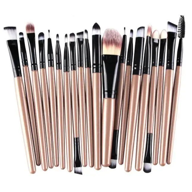 

2019 Fashion Beauty 20 pcs Makeup Brush Set tools Make-up Toiletry Kit Wool Make Up Brush Set