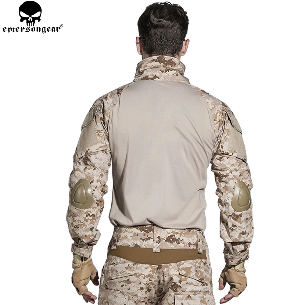 EMERSONGEAR Gen2 BDU Airsoft Боевой костюм тактическая рубашка брюки с наколенниками военная