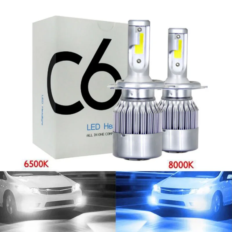 Автомобильные светодиодные лампы 6500K 12000K H4 H1 H3 H8 H9 H11 9005 HB3 9006 HB4 9004 9007 H13 880 H7