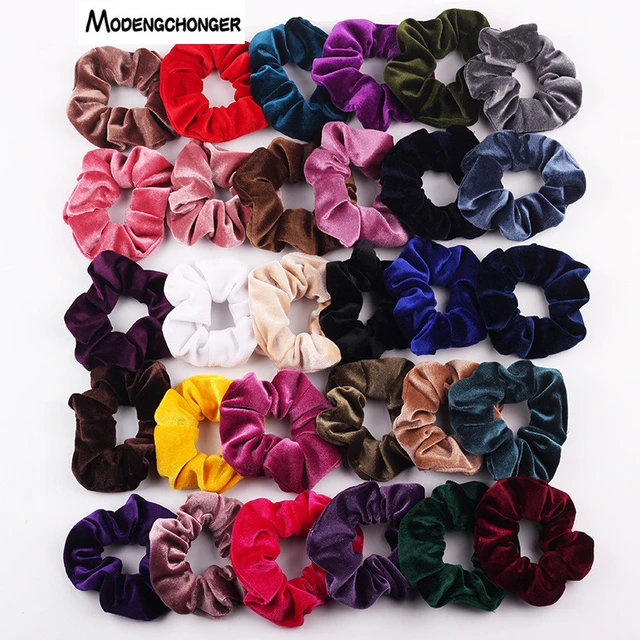 Lazos de terciopelo para el pelo para niña y mujer, coleteros de goma  elásticos, accesorios para el cabello, 4/6 Uds./Set - AliExpress