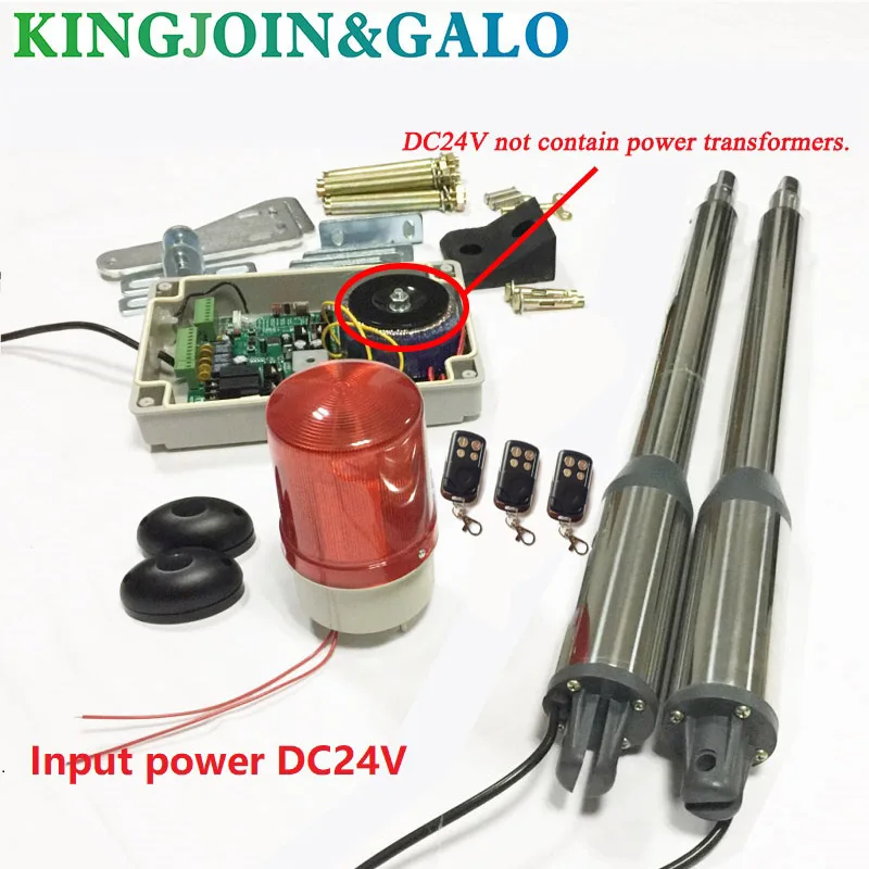 Electric gates / Electric Swing Gate Opener 300 KG Swing Gate Motor With 3 Remote Control wit 1 pair of photocells 1 alarm light Electric gates / Electric Swing Gate Opener 300 KG Swing Gate Motor With 3 Remote Control wit 1 pair of photocells 1 alarm light