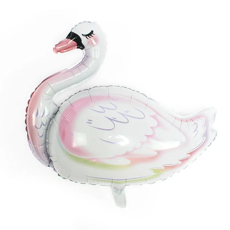 

1pc Big White Swan Foil Balloon Happy Birthday Party Decorations Kids Toys Baby Shower Girl Party Decor Helium Globos Balloons