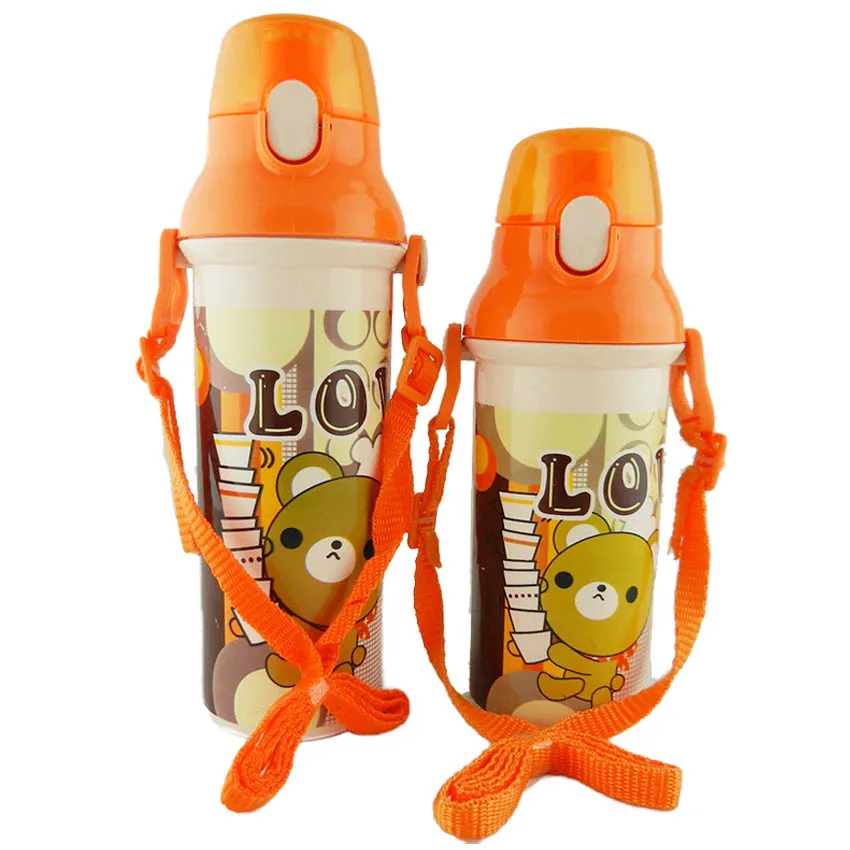 high quality 350ml/500ml Baby Kids Cute bottles Children Travel water bottle portable cute