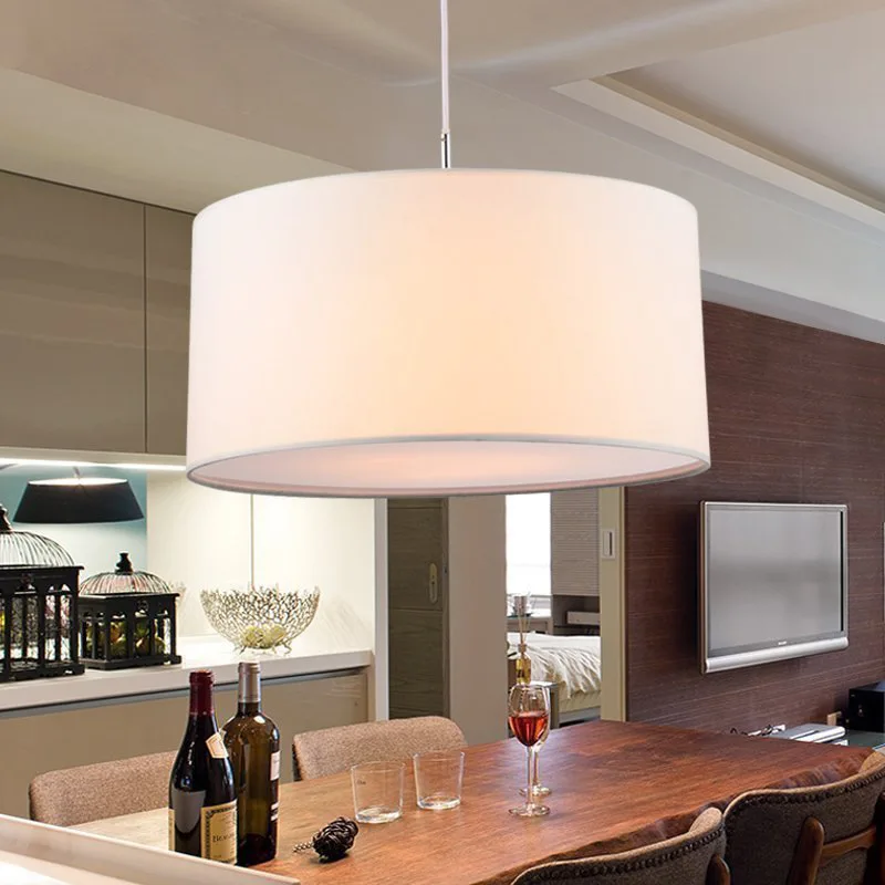 

Chandelier minimalist modern cloth art circular Nordic personality lighting creative bedroom study restaurant light