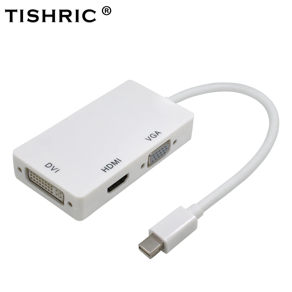THSHRIC 3 в 1 Mini DP HDMI VAG DVI адаптер цифро аналоговый аудио 1080 конвертер Displayport для Mac
