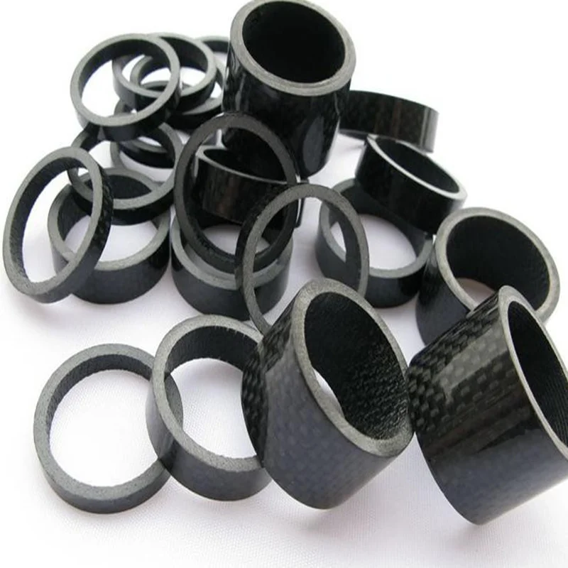 Bicycle Headset Carbon Fiber Washer Set Bike Headset Stem Spacers Kit