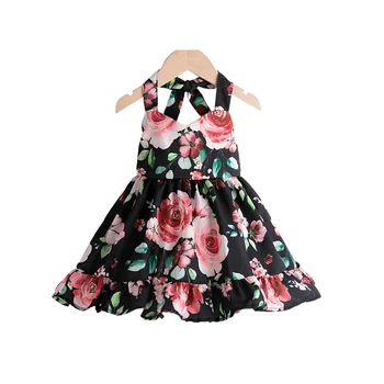 

Kids Baby Girls Clothing Floral Dress Party Flower Sleeveless Cute Dresses Sundress Summer