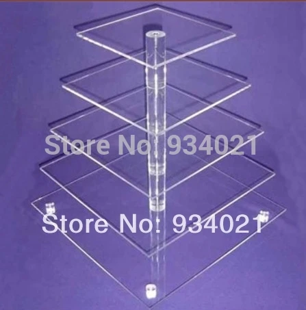 Free Shipping Good 5 Tier Square Acrylic Wedding Cake Stands Lucite Cup Cake Stand Free Shipping Good 5 Tier Square Acrylic Wedding Cake Stands Lucite Cup Cake Stand