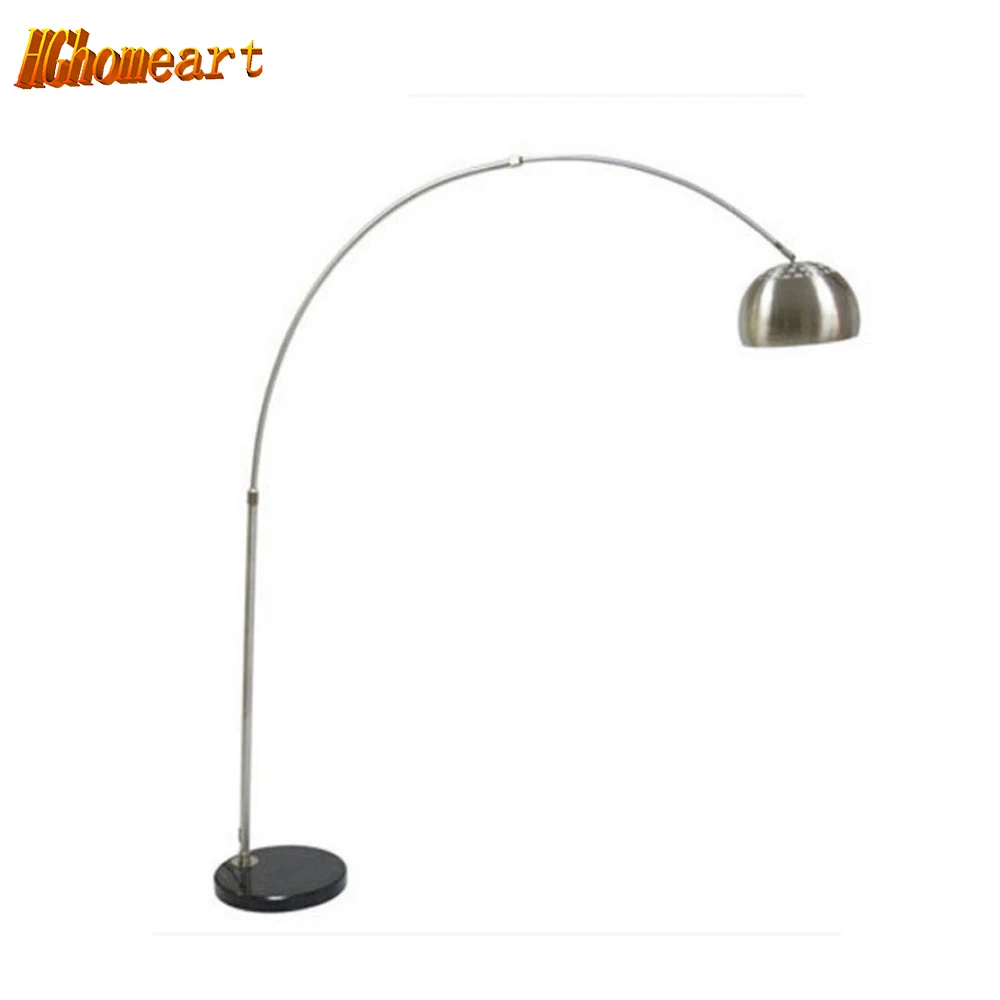 

Hghomeart Modern Fishing Floor Lamp 110-220V Marble Long Arm Modern Floor Lamps for Living Room E27 Foot Switch Warranty 3 Years