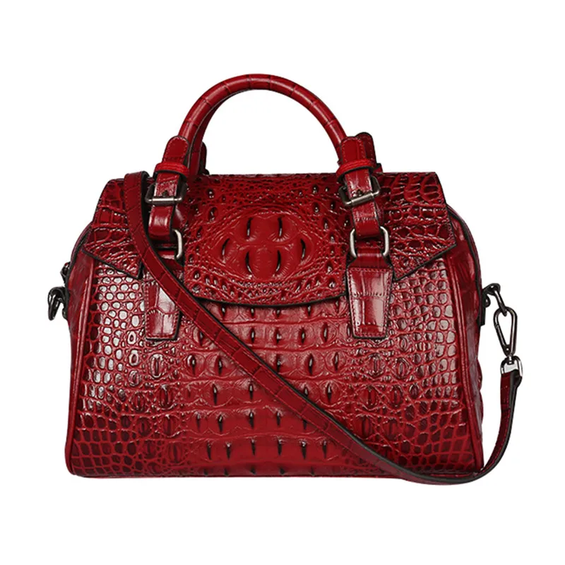 Nesitu Высокое качество Винтаж Фиолетовый Красный Зеленый пояса из натуральной кожи для женщин сумка-мессенджер через плечо сумки Женский Леди Tote M1805 - Цвет: red