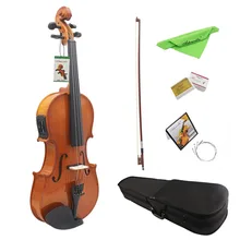 4 String 4/4 Electro-Acoustic Violin Solid Wood Electronic Violin Electric Box Violin Music Instrument For Beginners 4 String 4/4 Electro-Acoustic Violin Solid Wood Electronic Violin Electric Box Violin Music Instrument For Beginners