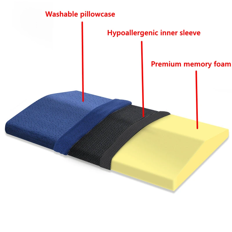 Поясничная Подушка для сна, поддержка позвоночника, подушка для облегчения боли в пояснице, Ортопедическая подушка с эффектом памяти, Корректор осанки