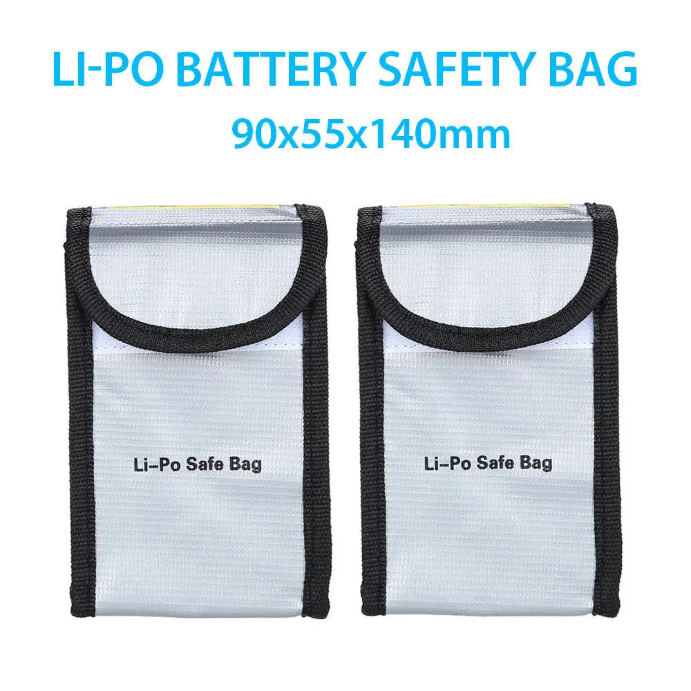 TOMLOV 2pcs LiPo Battery Safety Bag For Universal Drone Battery Charge