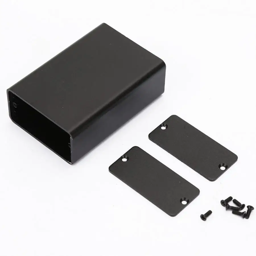 

Frosted Black Aluminum Printed Circuit Board Instrument Box Enclosure Electronic Project Case Scrub for Wiring