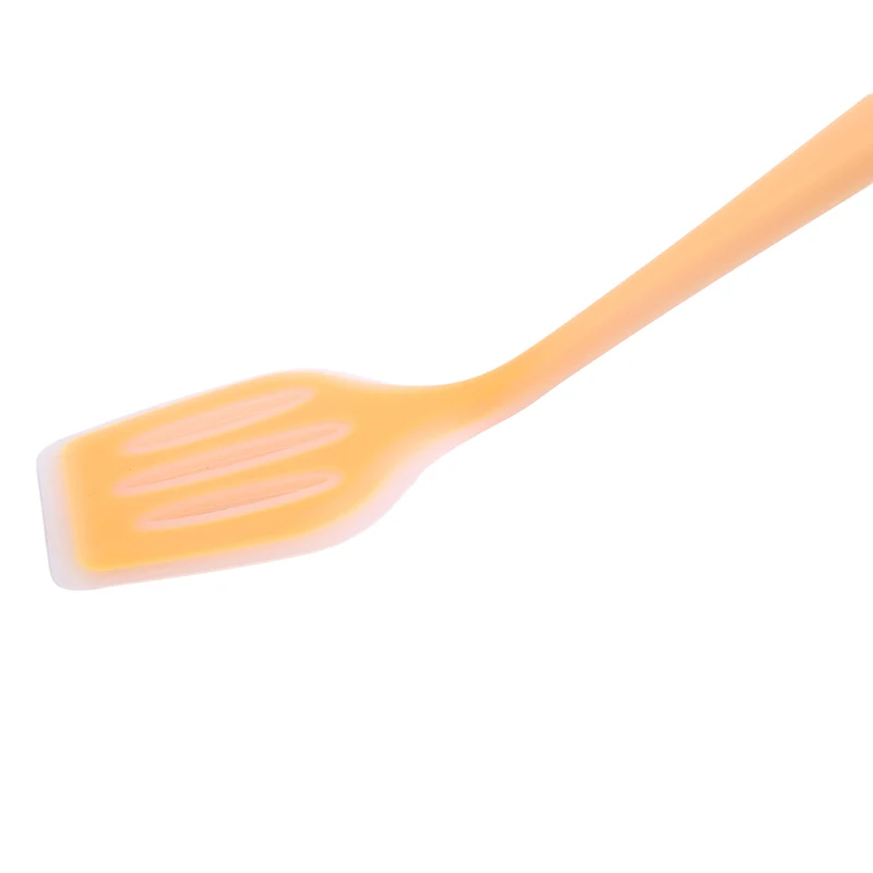 Антипригарная силиконовая кухонная лопатка, лопатка, жареная лопата, высокое качество, гибкая силиконовая сковорода, лопатка - Цвет: yellow