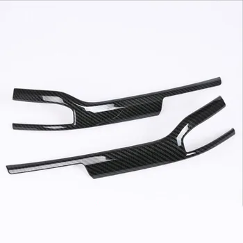 

For Hyundai ix35 2018 2PCS ABS Chrome Carbon Fiber Car Side Door Rearview Mirror Protect Strip Cover Trim Car Styling Accessory