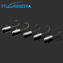 TSURINOYA 5 шт./упак. рыболовные крючки из высокоуглеродистой стали свинцовая Мормышка рыболовные крючки 0,8 г 1,8 г крючок для подледной рыбалки катушка спиннинга для Лодки Снасти