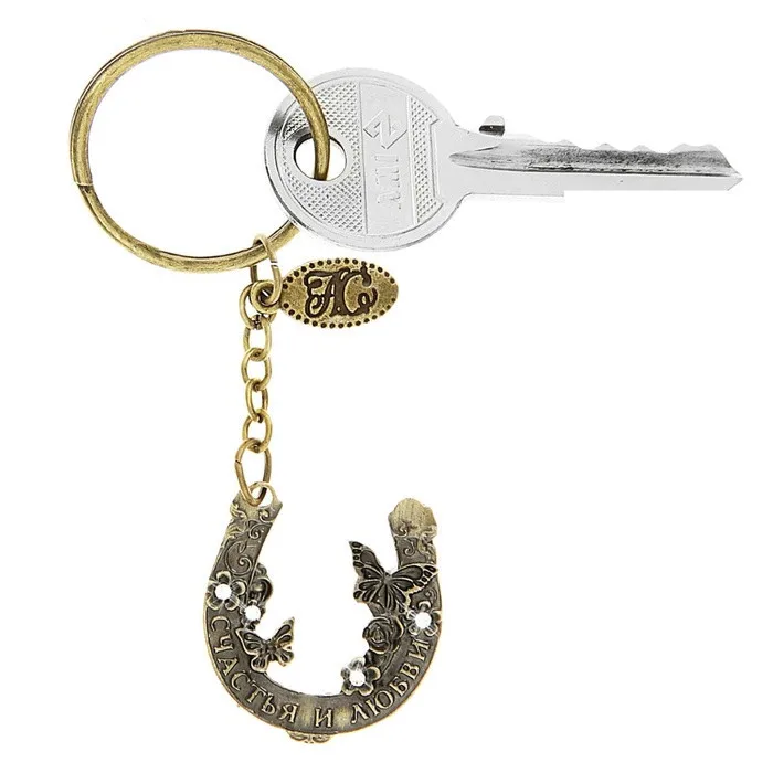 Metallic key tools.Male female Metal Key Holder butterfly knot Wallet