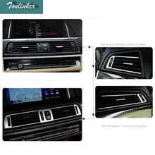 Tonlinker 5-8 шт DIY нержавеющая сталь контроль воздуха выход световой короб чехол наклейки для Bmw 5 серии аксессуары