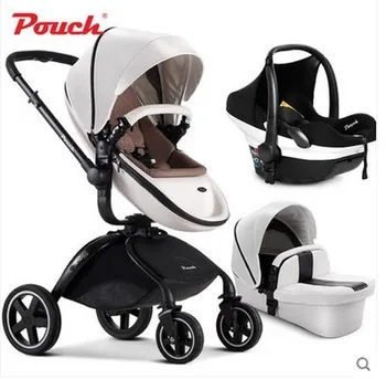 

Luxury Baby Prams 3 in 1 Cart , Baby Stroller / Puchair + Independent Bassinet + Safety Car Seat