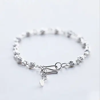

180pcs/lot Wholesale Alloy Metal Bracelet New Bracelet Fashion Rose Flower Pendant Women Dress Jewelry sh18051405