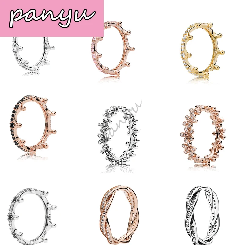 

PY original 100% high quality crown ring can be overlapped with the ring of fate Daisy ring Classic Accessories Gift
