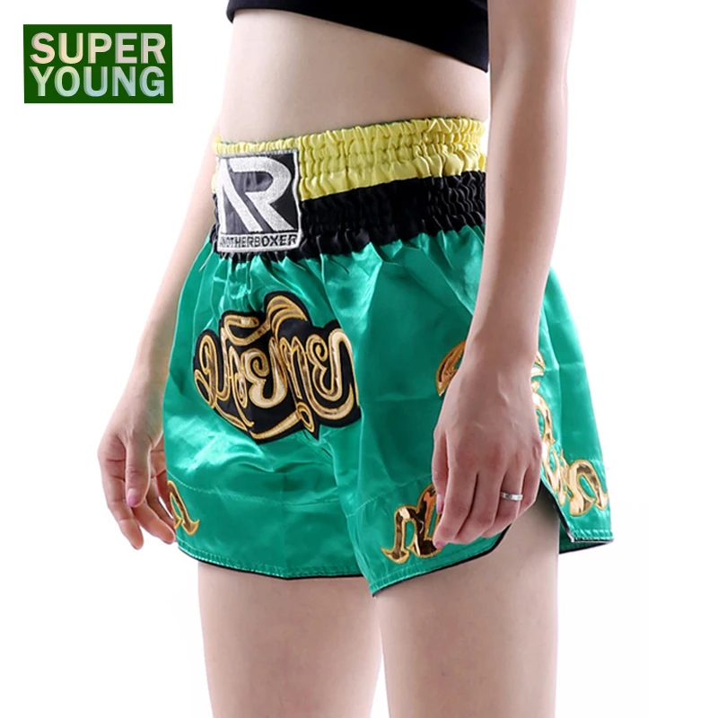 Kickboxing Мужские боксерские шорты для детей MMa Muay Thai детские Kickboks Брюки Женские