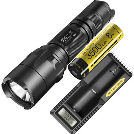 NITECORE P20 тактический фонарь XM-L2 светодиодный Макс 800 люмен дальность луча 210 м двойной переключатель хвост ручной фонарь для спасания - Испускаемый цвет: P20 NL1835HP UM10