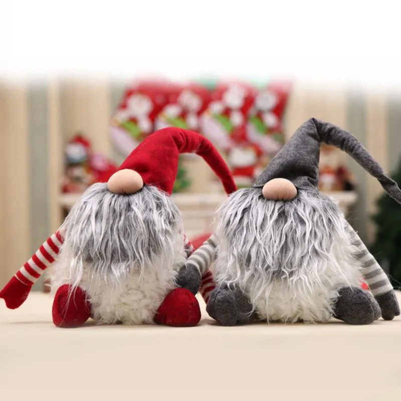 Ручной работы шведский Рождество tomte/nisse украшения Санта Клаус плюшевые Xmas Забавный гном плюшевые-Рождественские подарки для детей США