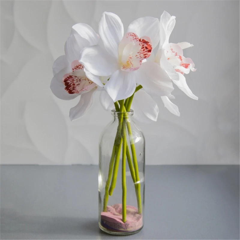 الحقيقي اللمس cymbidium 6 رؤساء قصيرة اطلاق النار الجدول الديكور زهرة DIY الزفاف العروس اليد الزهور ديكور المنزل الاصطناعي السحلية الحقيقي اللمس cymbidium 6 رؤساء قصيرة اطلاق النار الجدول الديكور زهرة DIY الزفاف العروس اليد الزهور ديكور المنزل الاصطناعي السحلية