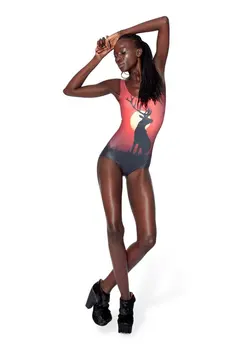 

New Sexy ELK SWIMSUIT 4F33063 Bikini Piece Beach Wear Digital Printing Swimwear Cheap Bikinis Set Free Shipping