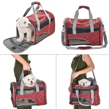 Новое поступление, рюкзак для перевозки собак, Полиэстеровая Сумочка для домашних животных, сумка-тоут для домашних собак, переносная дорожная сумка со светоотражающими полосками