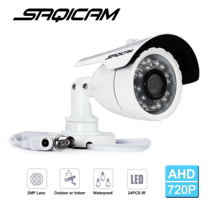 Saqicam домашняя охранная CCTV камера система 4CH 720P 1200TVL 1.0MP день/Ночь