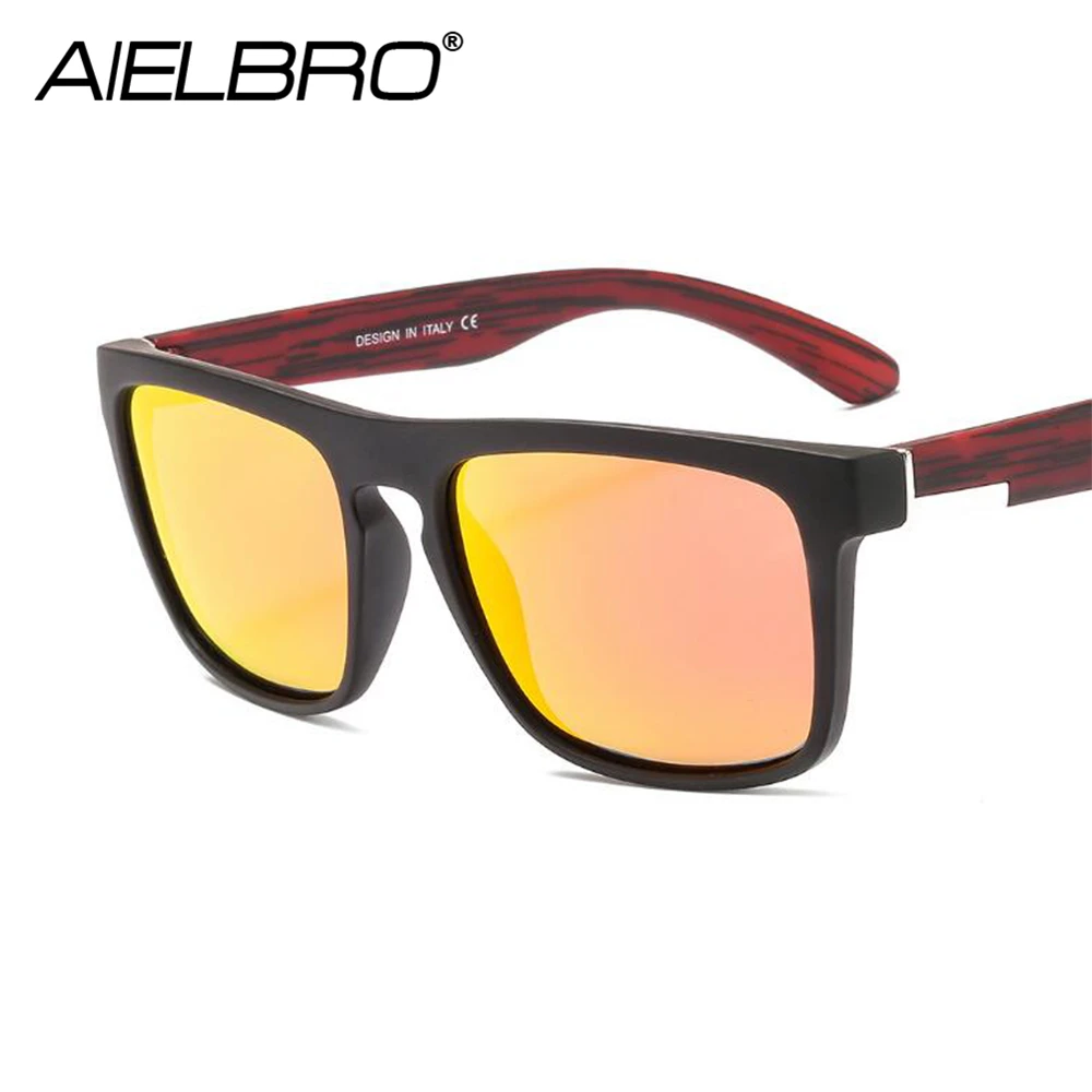 Square Driving Cycling Sunglasses Men Polarized Discoloration Sun Glasses Outdoors Sports Accessories Goggle UV400 Gafas De Sol